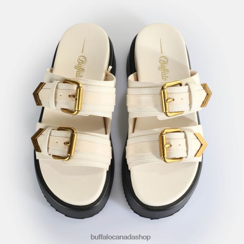 Noa Ari Platform Sandals vegan Cream Buffalo ZL64TZ19 |Slides