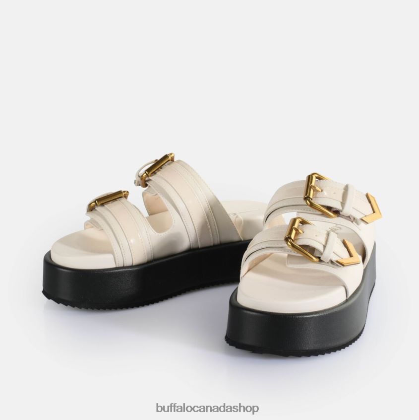 Noa Ari Platform Sandals vegan Cream Buffalo ZL64TZ19 |Slides