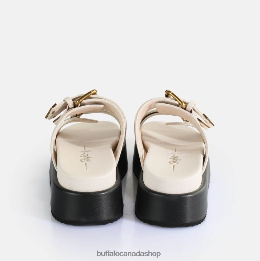 Noa Ari Platform Sandals vegan Cream Buffalo ZL64TZ19 |Slides