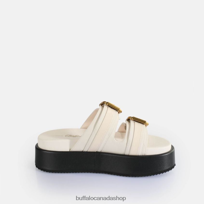 Noa Ari Platform Sandals vegan Cream Buffalo ZL64TZ19 |Slides