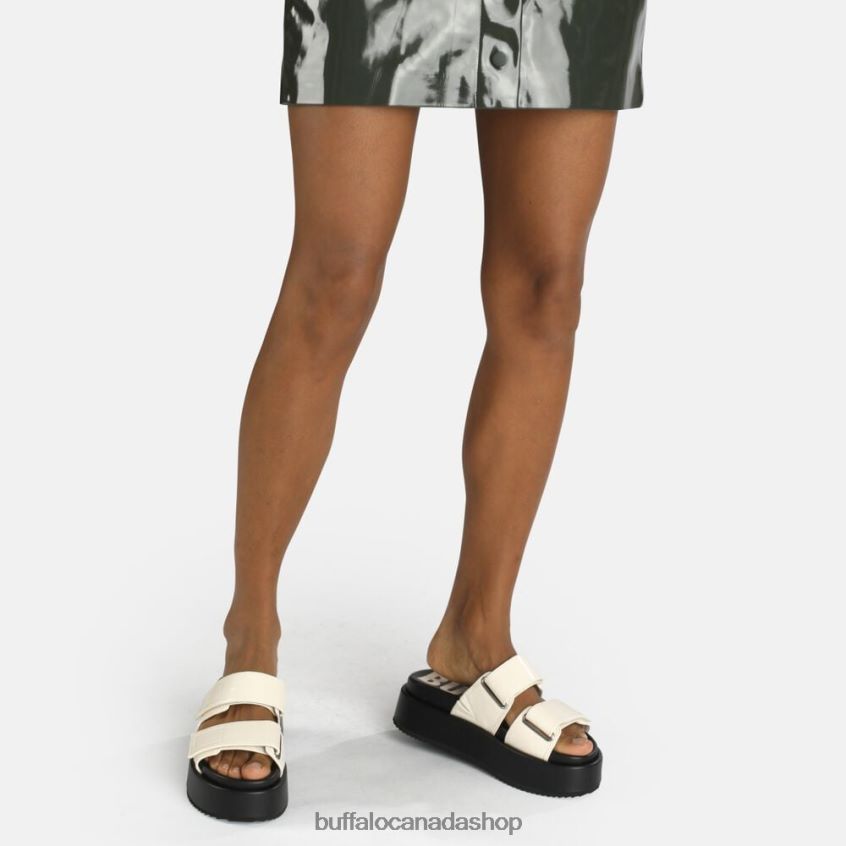 Noa Scandi vegan sandal Black Buffalo ZL64TZ921 |Slides