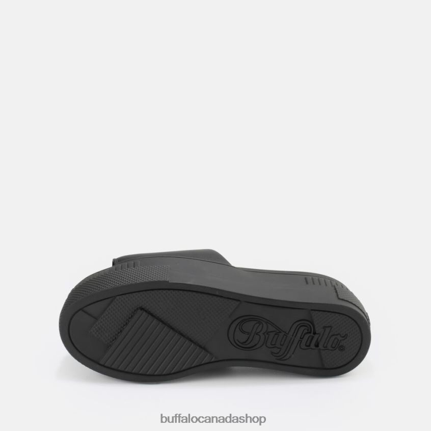 Paired Sld Sandal vegan Black Buffalo ZL64TZ872 |Slides