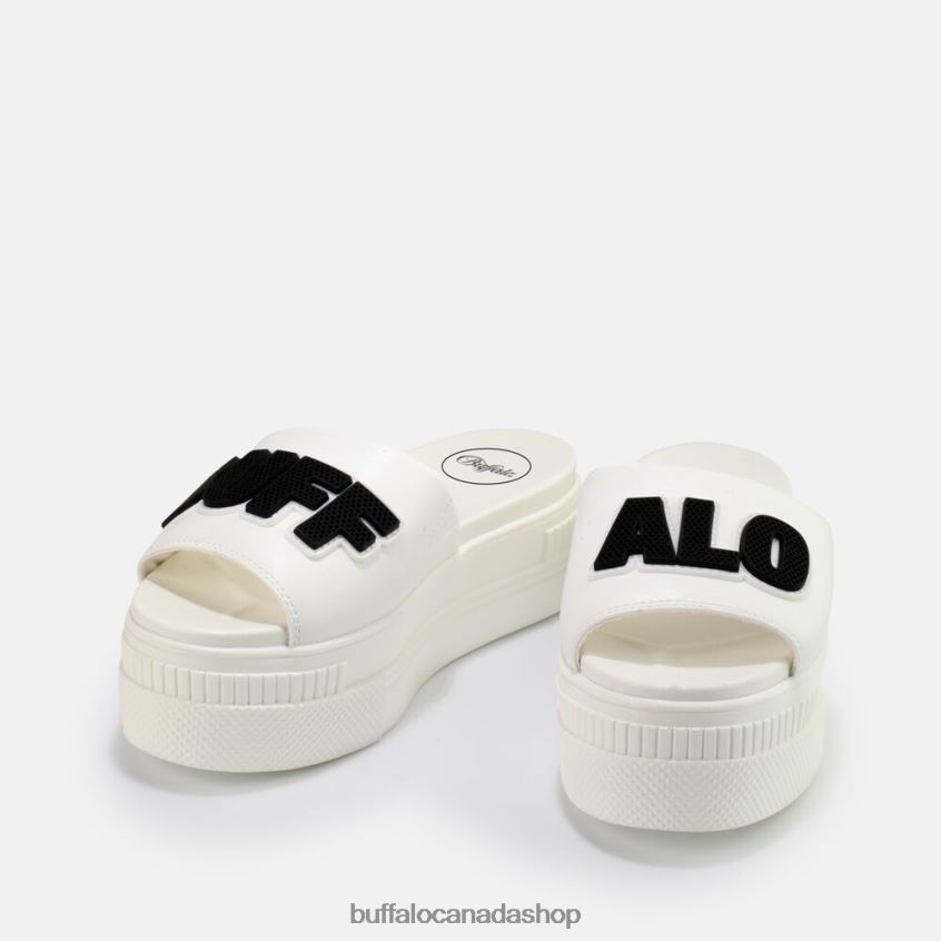 Paired Sld Sandal vegan White Buffalo ZL64TZ856 |Slides
