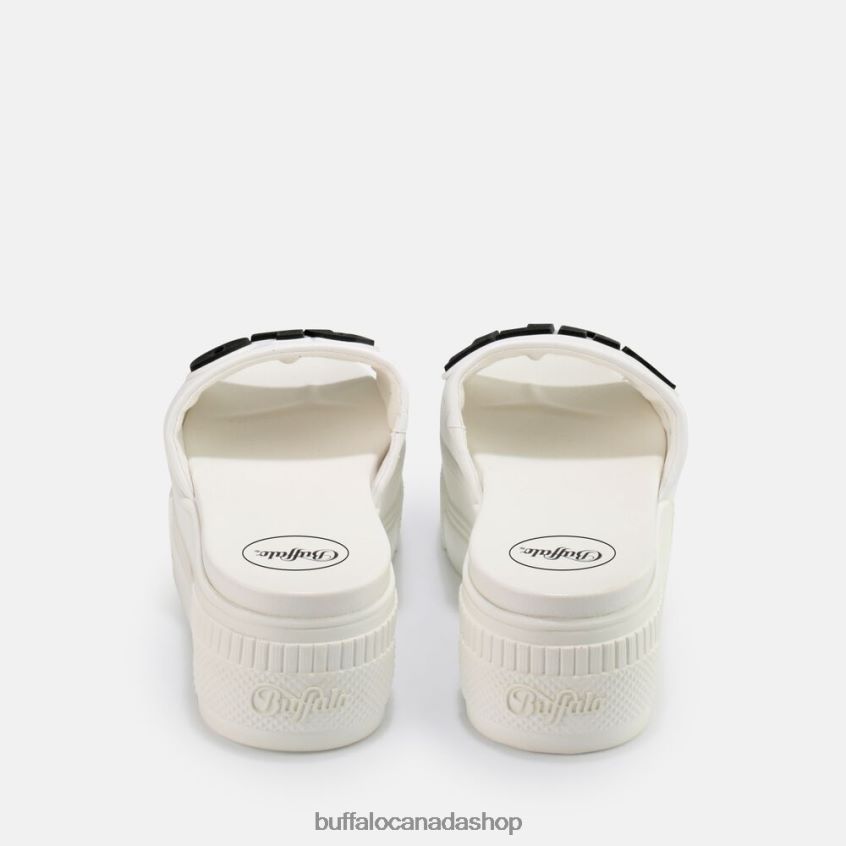 Paired Sld Sandal vegan White Buffalo ZL64TZ856 |Slides