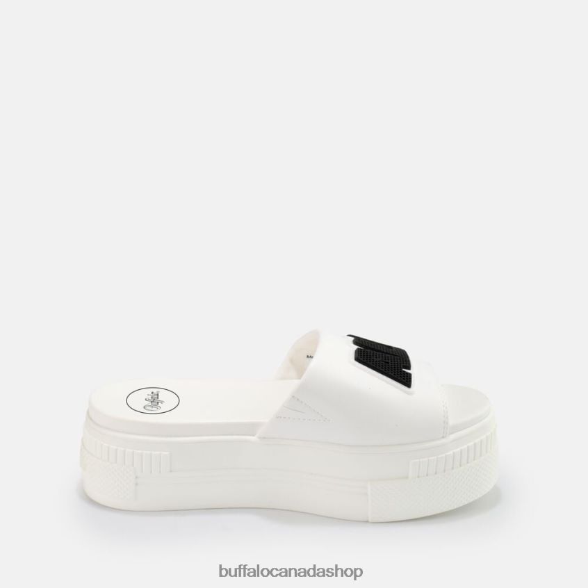 Paired Sld Sandal vegan White Buffalo ZL64TZ856 |Slides