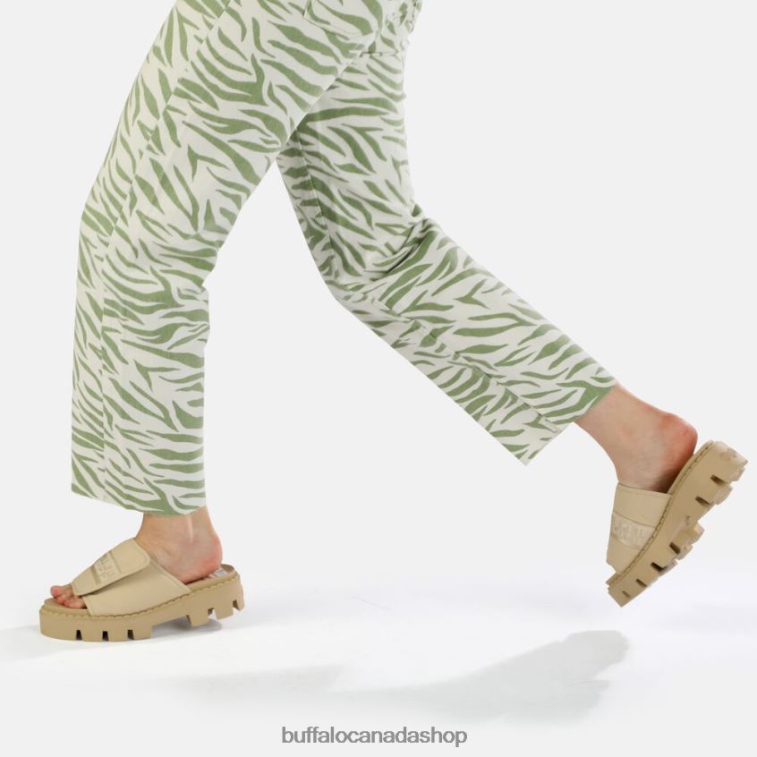 Raven TEC-SLD sandal vegan Beige Buffalo ZL64TZ555 |Slides