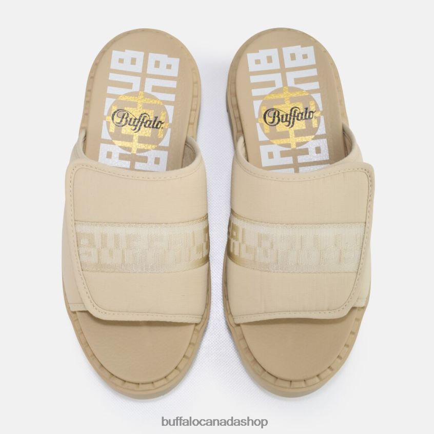 Raven TEC-SLD sandal vegan Beige Buffalo ZL64TZ555 |Slides