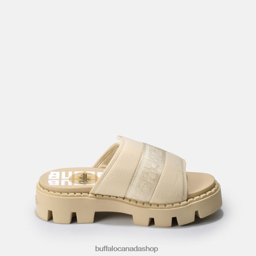 Raven TEC-SLD sandal vegan Beige Buffalo ZL64TZ555 |Slides