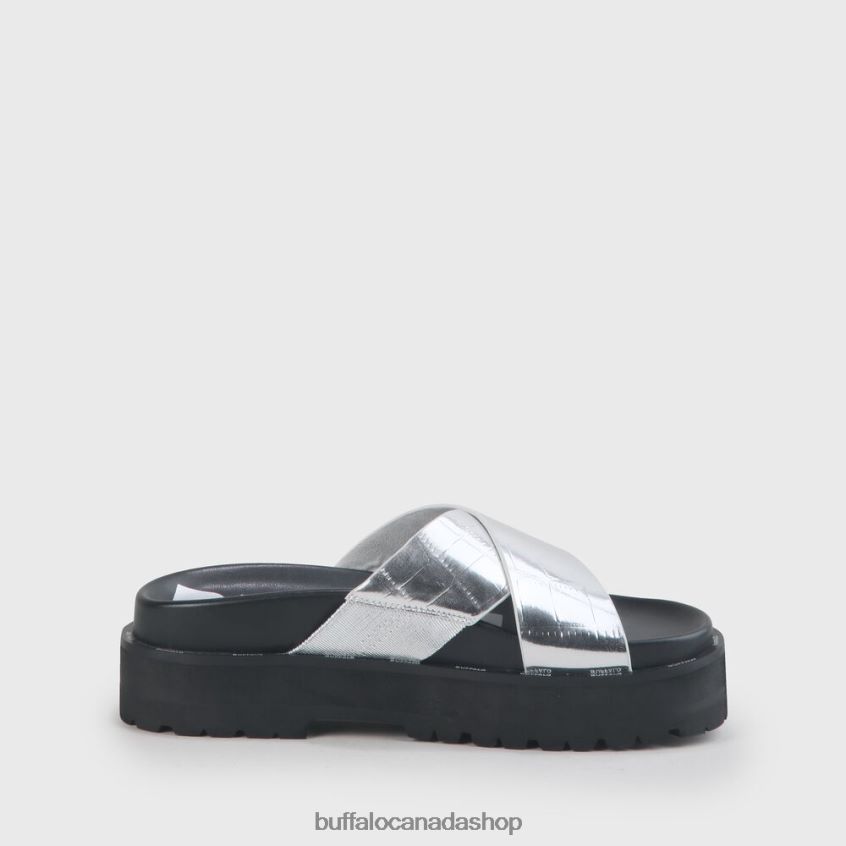 Raya vegan sandals Silver Buffalo ZL64TZ781 |Slides