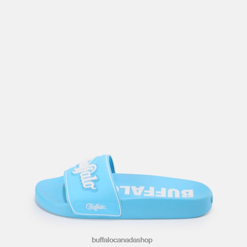 Rees flat sandal vegan Baby Blue Buffalo ZL64TZ910 |Slides