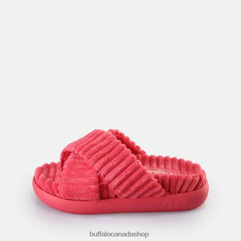 Rey Cross Platform Slide vegan Hot Pink Buffalo ZL64TZ162 |Slides