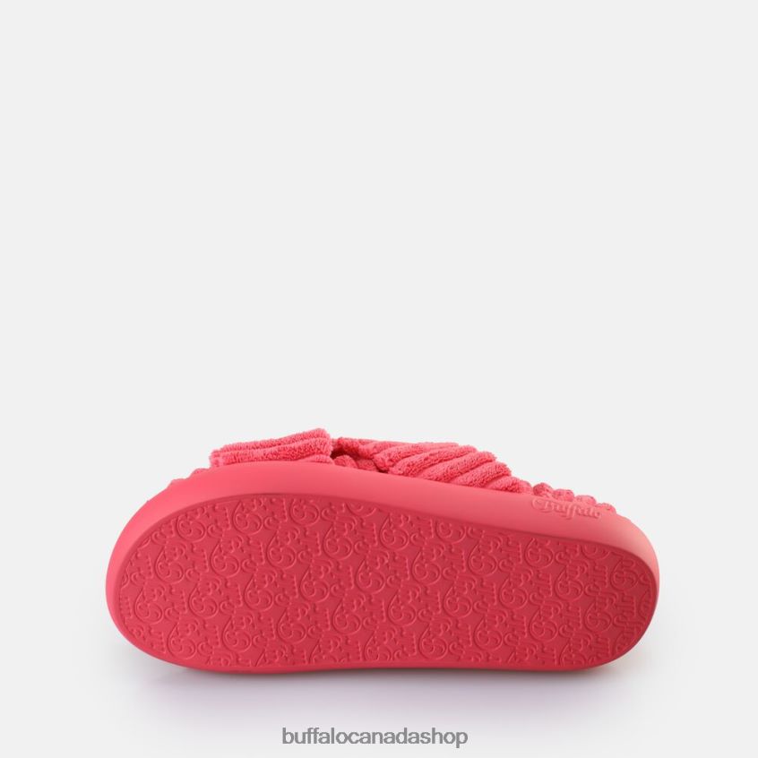 Rey Cross Platform Slide vegan Hot Pink Buffalo ZL64TZ162 |Slides