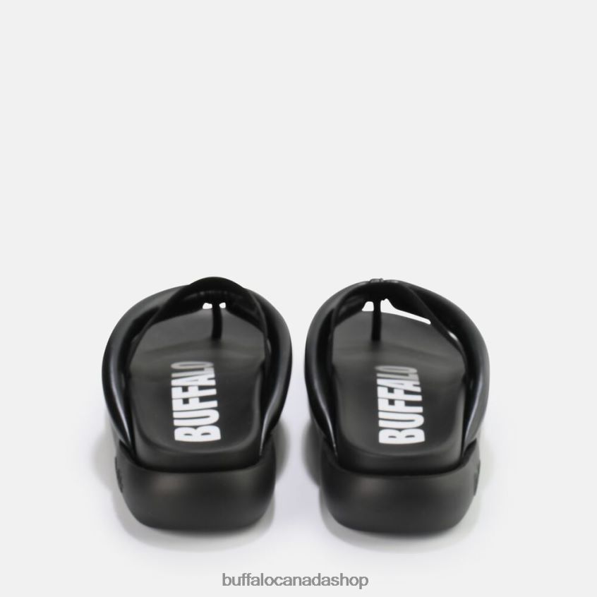 Rey Flip platform sandals vegan Black Buffalo ZL64TZ722 |Slides