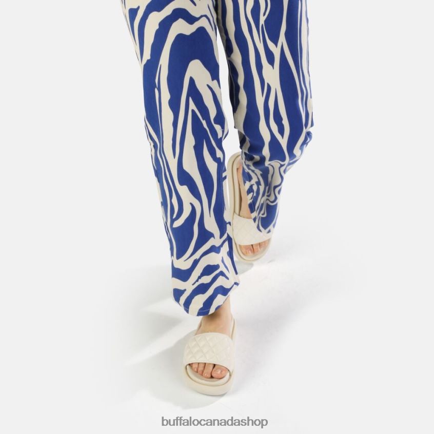 Rey Quilt slide vegan Cream Buffalo ZL64TZ916 |Slides