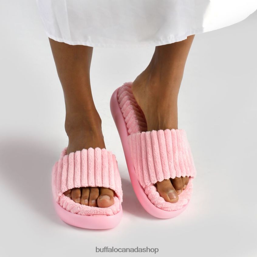 Rey Slide Platform Slide vegan Pink Buffalo ZL64TZ82 |Slides