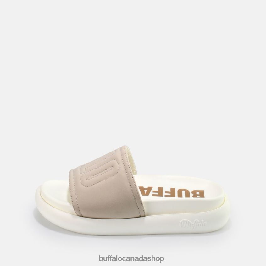 Rey platform sandal vegan nubuck Grey Buffalo ZL64TZ908 |Slides