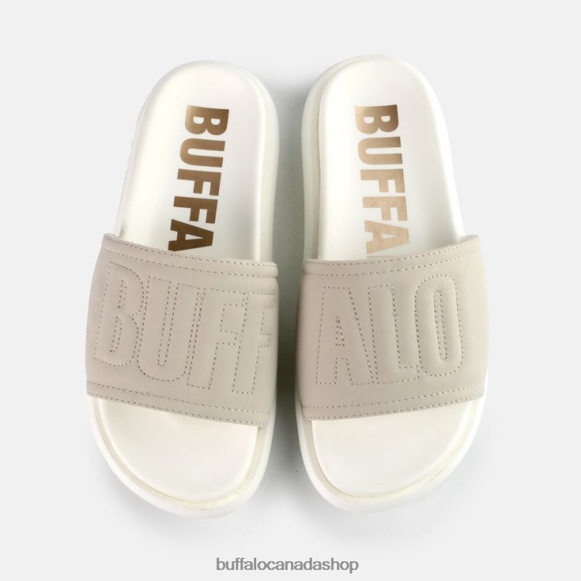 Rey platform sandal vegan nubuck Grey Buffalo ZL64TZ908 |Slides