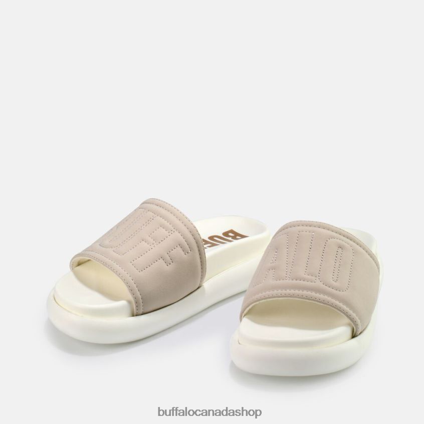 Rey platform sandal vegan nubuck Grey Buffalo ZL64TZ908 |Slides
