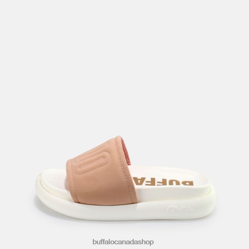 Rey platform sandal vegan nubuck Rose Buffalo ZL64TZ844 |Slides