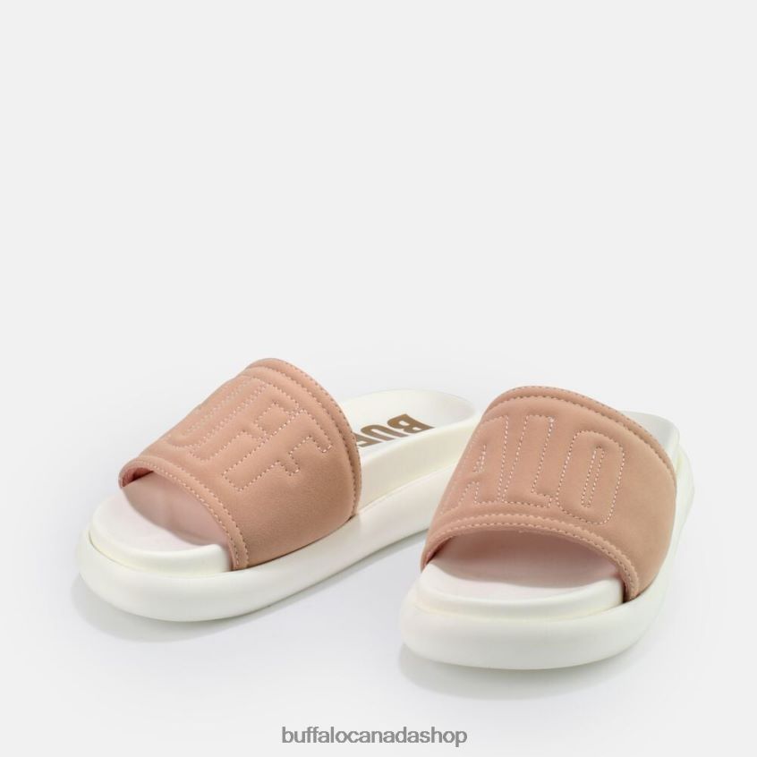 Rey platform sandal vegan nubuck Rose Buffalo ZL64TZ844 |Slides