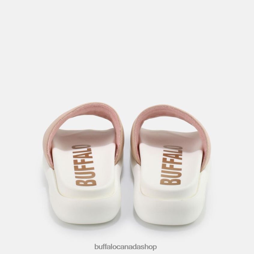 Rey platform sandal vegan nubuck Rose Buffalo ZL64TZ844 |Slides