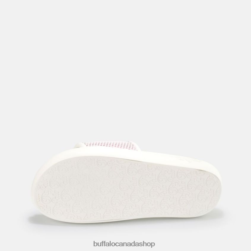 Rey slide vegan White/Purple Buffalo ZL64TZ815 |Slides