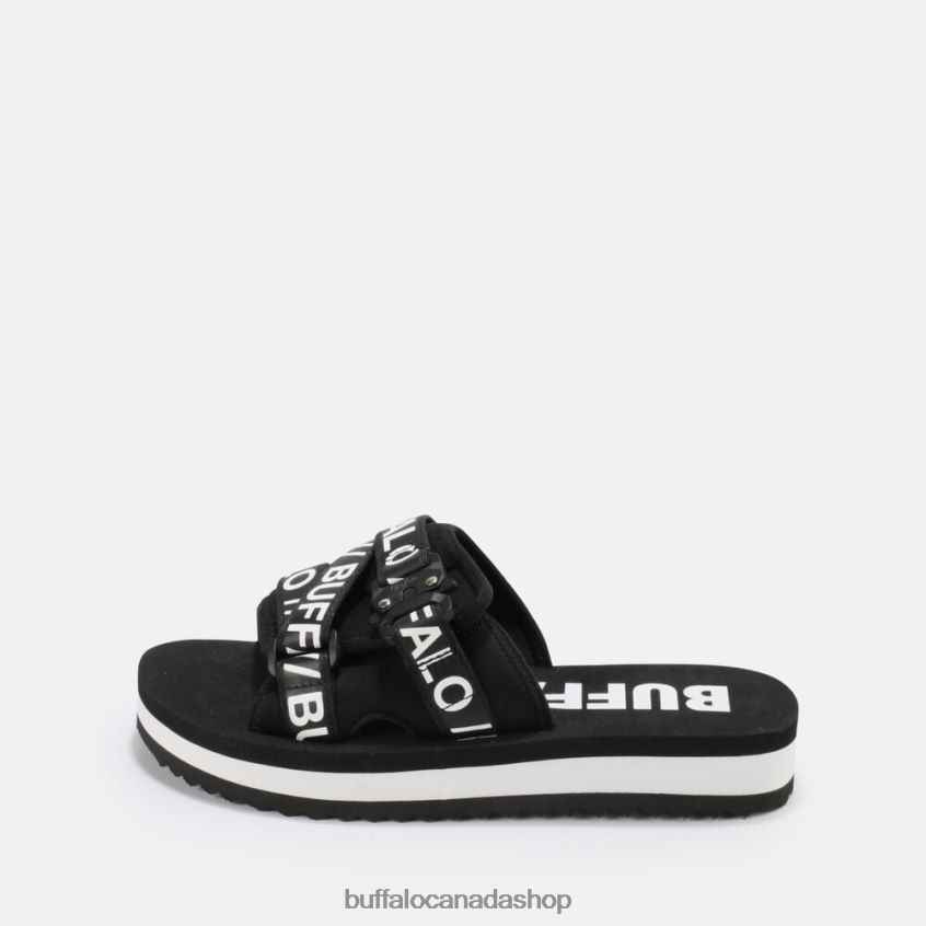 Sage Slide platform sandals vegan Black Buffalo ZL64TZ863 |Slides