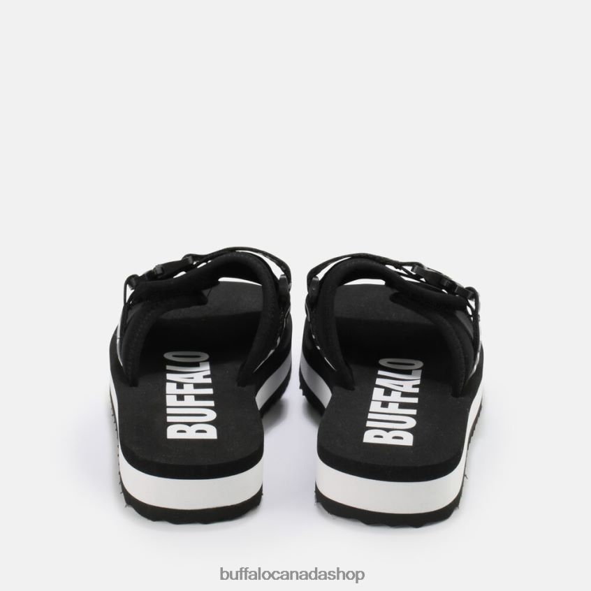 Sage Slide platform sandals vegan Black Buffalo ZL64TZ863 |Slides